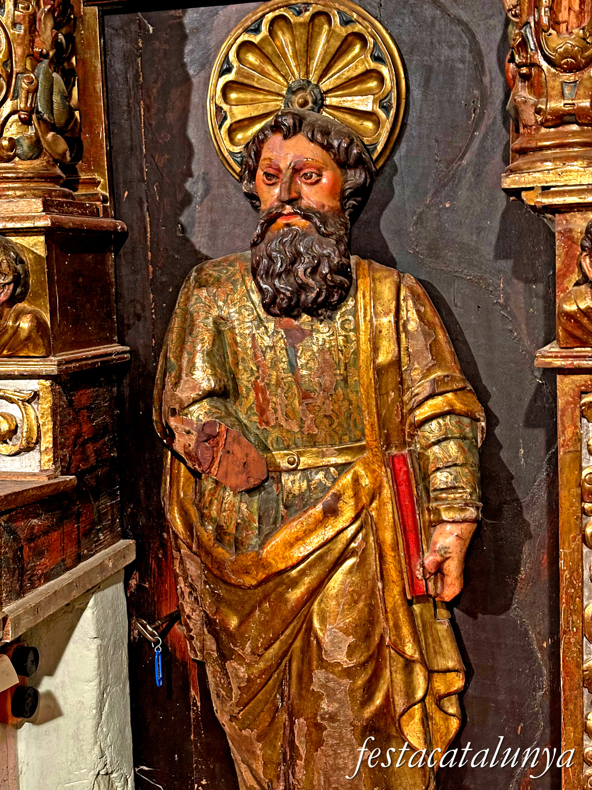 Calonge de Segarra - Retaule major barroc de Sant Pere a Sant Pere de l'Arç 