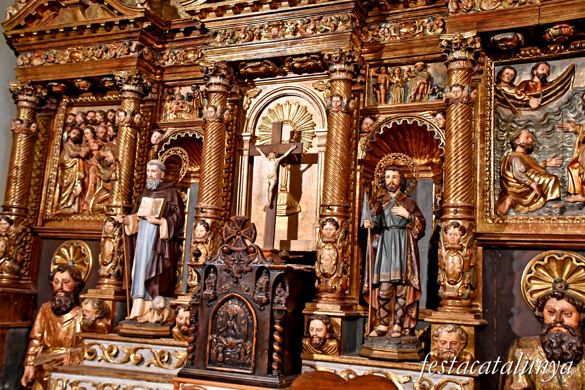 Calonge de Segarra - Retaule major barroc de Sant Pere a Sant Pere de l'Arç 