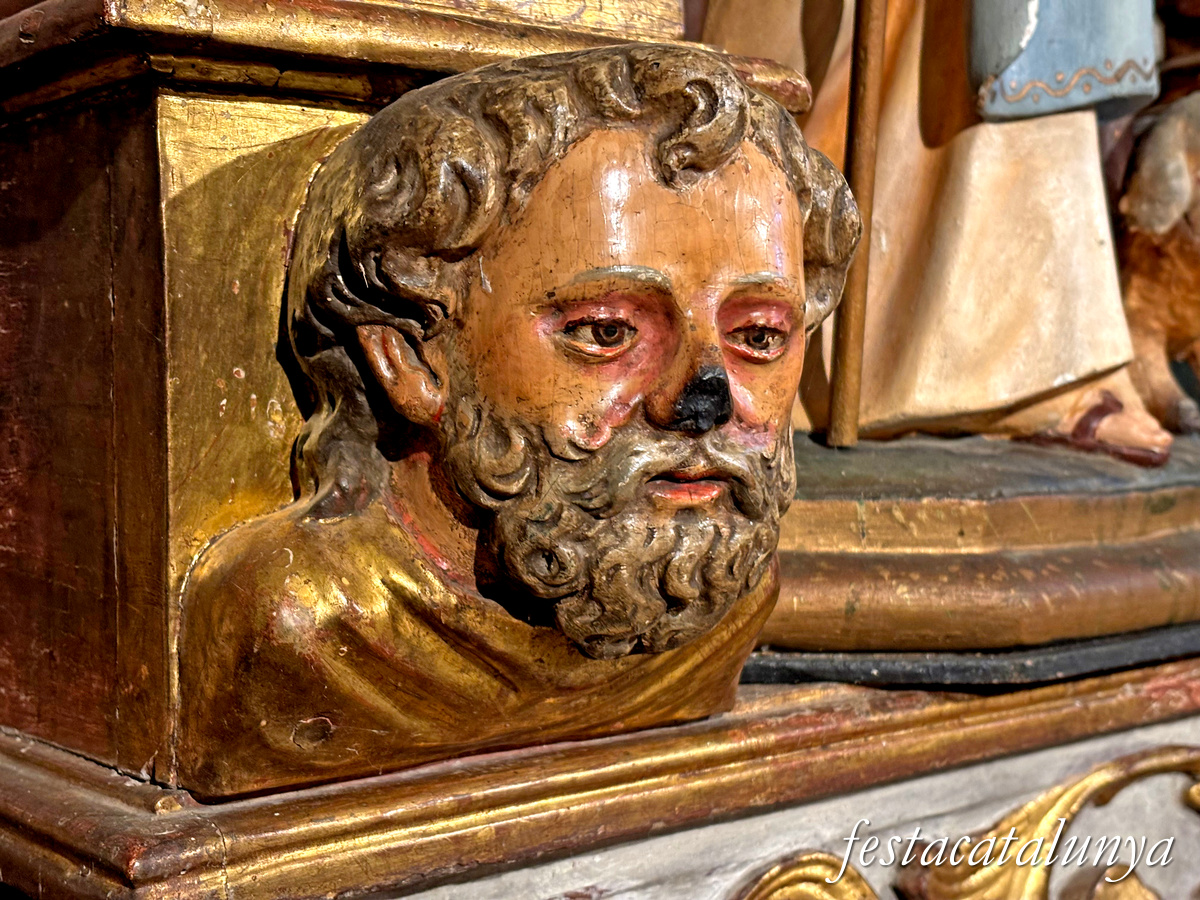 Calonge de Segarra - Retaule major barroc de Sant Pere a Sant Pere de l'Arç 