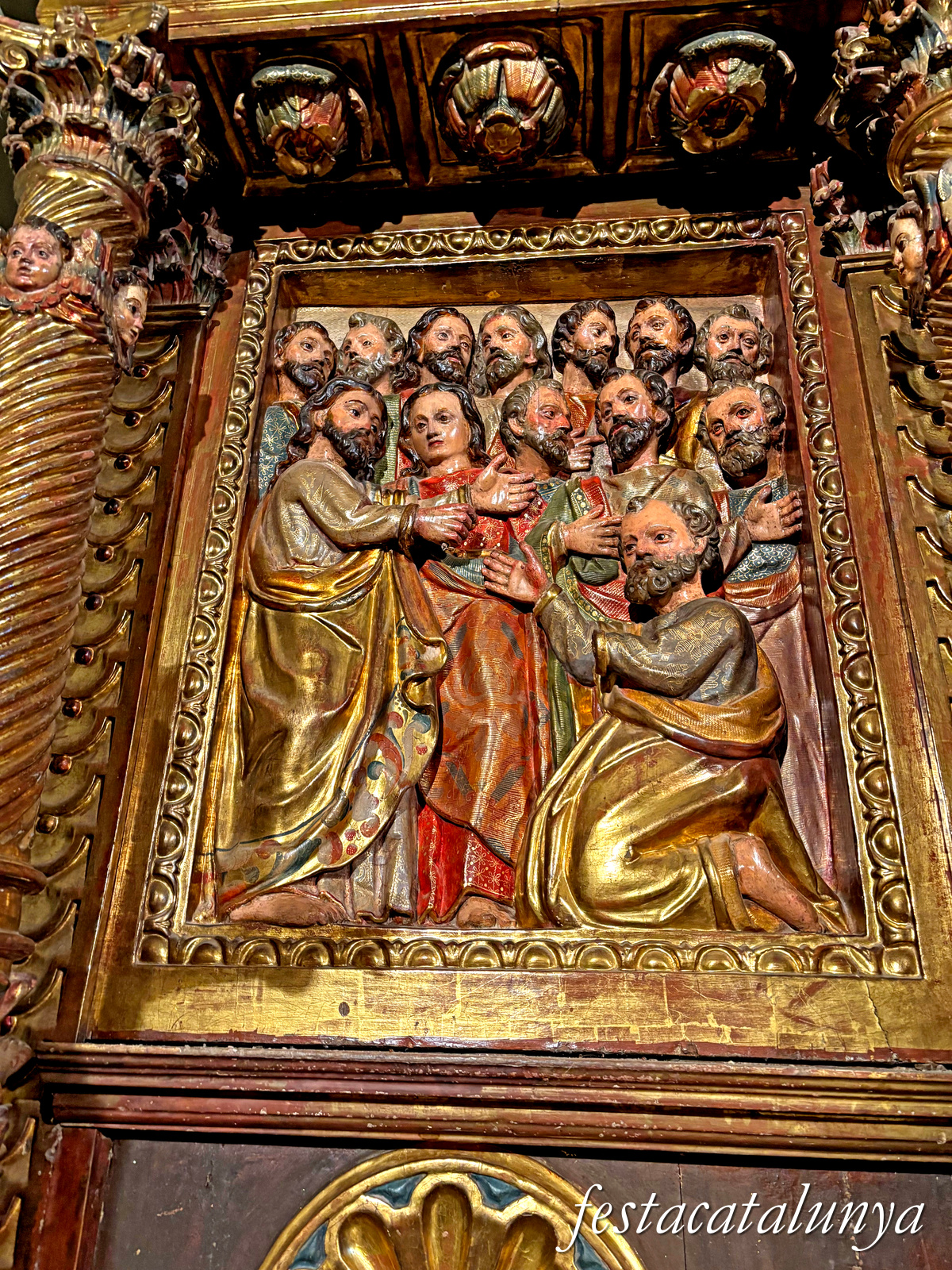 Calonge de Segarra - Retaule major barroc de Sant Pere a Sant Pere de l'Arç 