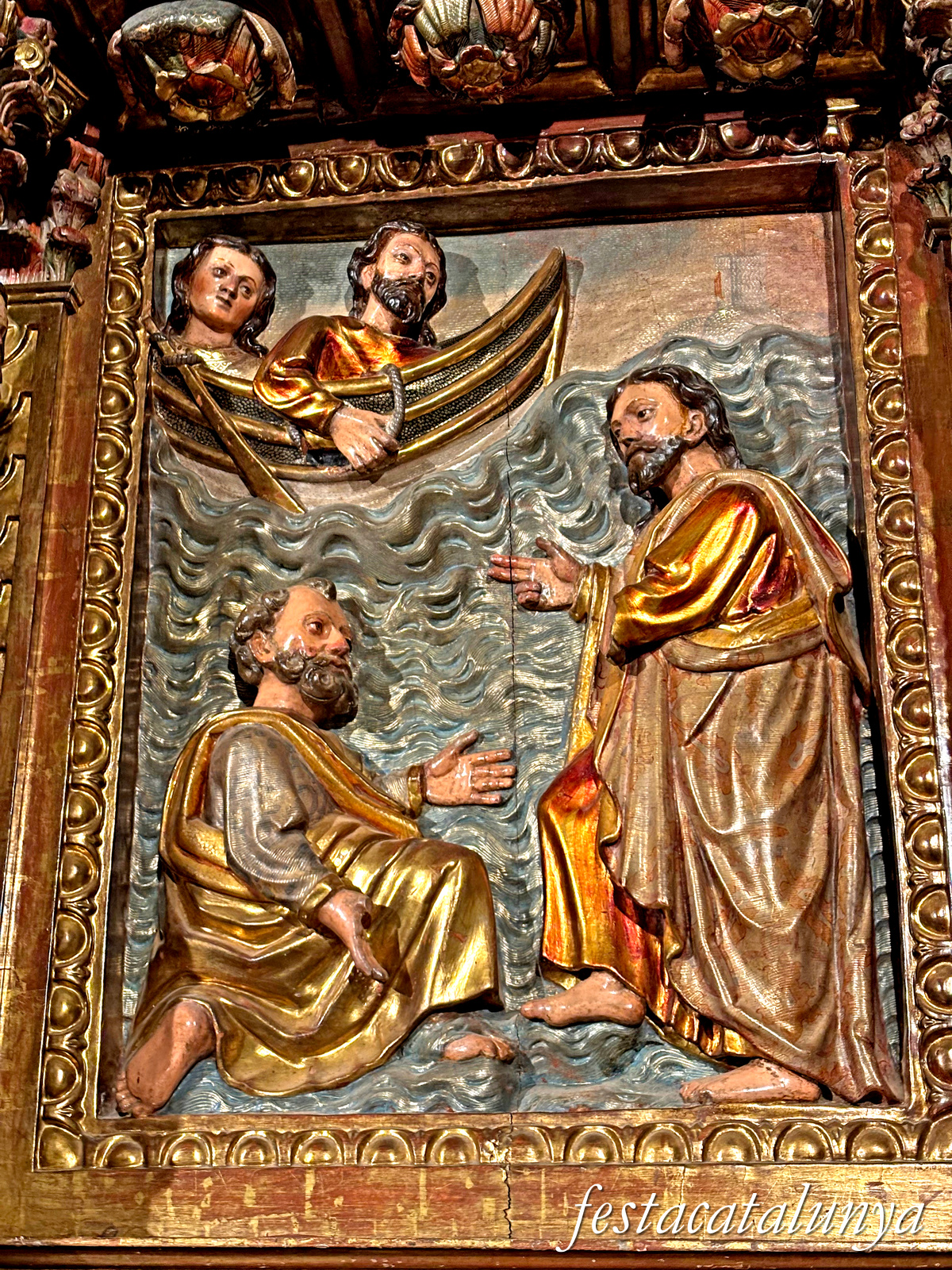 Calonge de Segarra - Retaule major barroc de Sant Pere a Sant Pere de l'Arç 