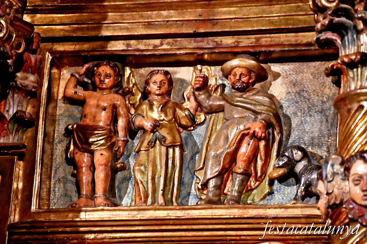 Calonge de Segarra - Retaule major barroc de Sant Pere a Sant Pere de l'Arç 