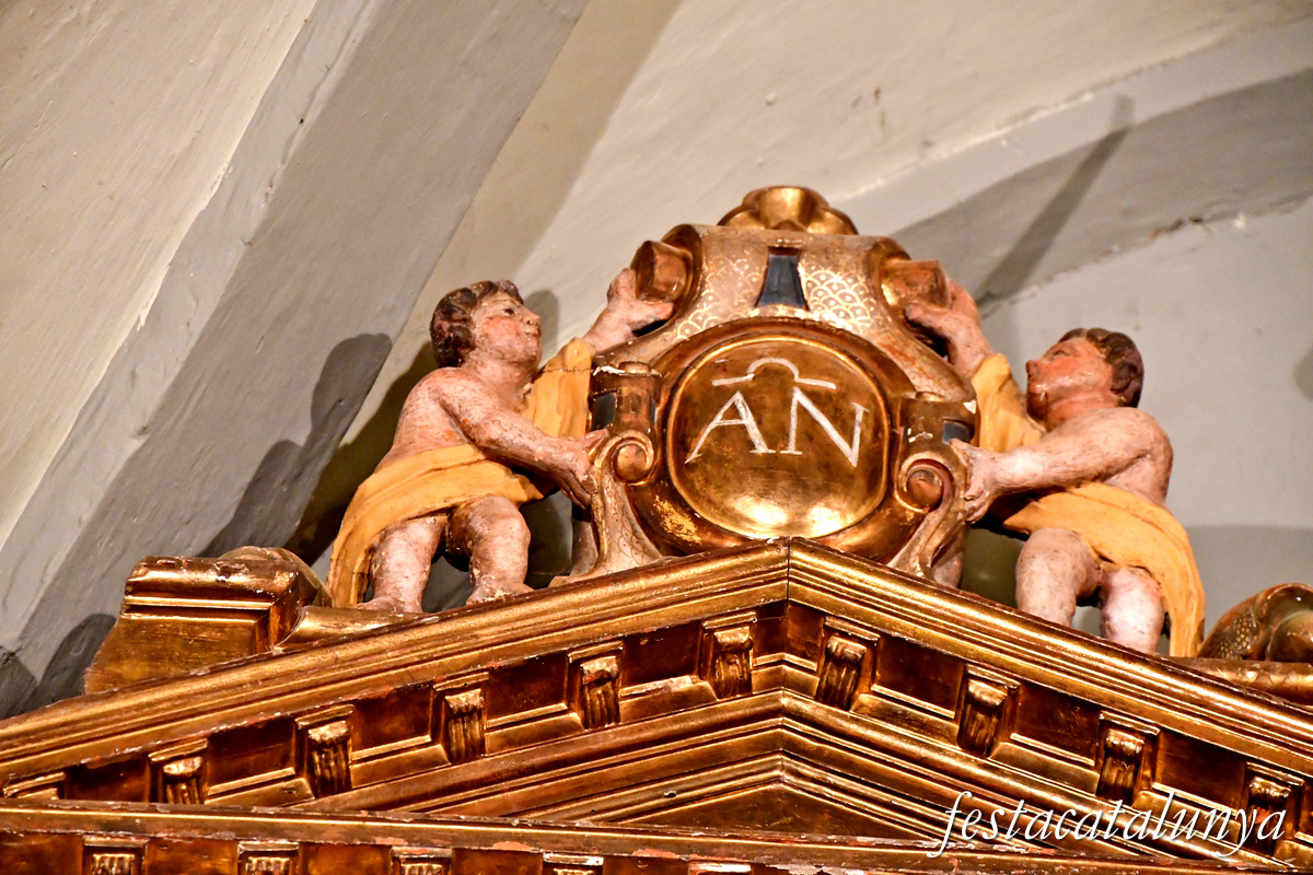 Calonge de Segarra - Retaule major barroc de Sant Pere a Sant Pere de l'Arç 