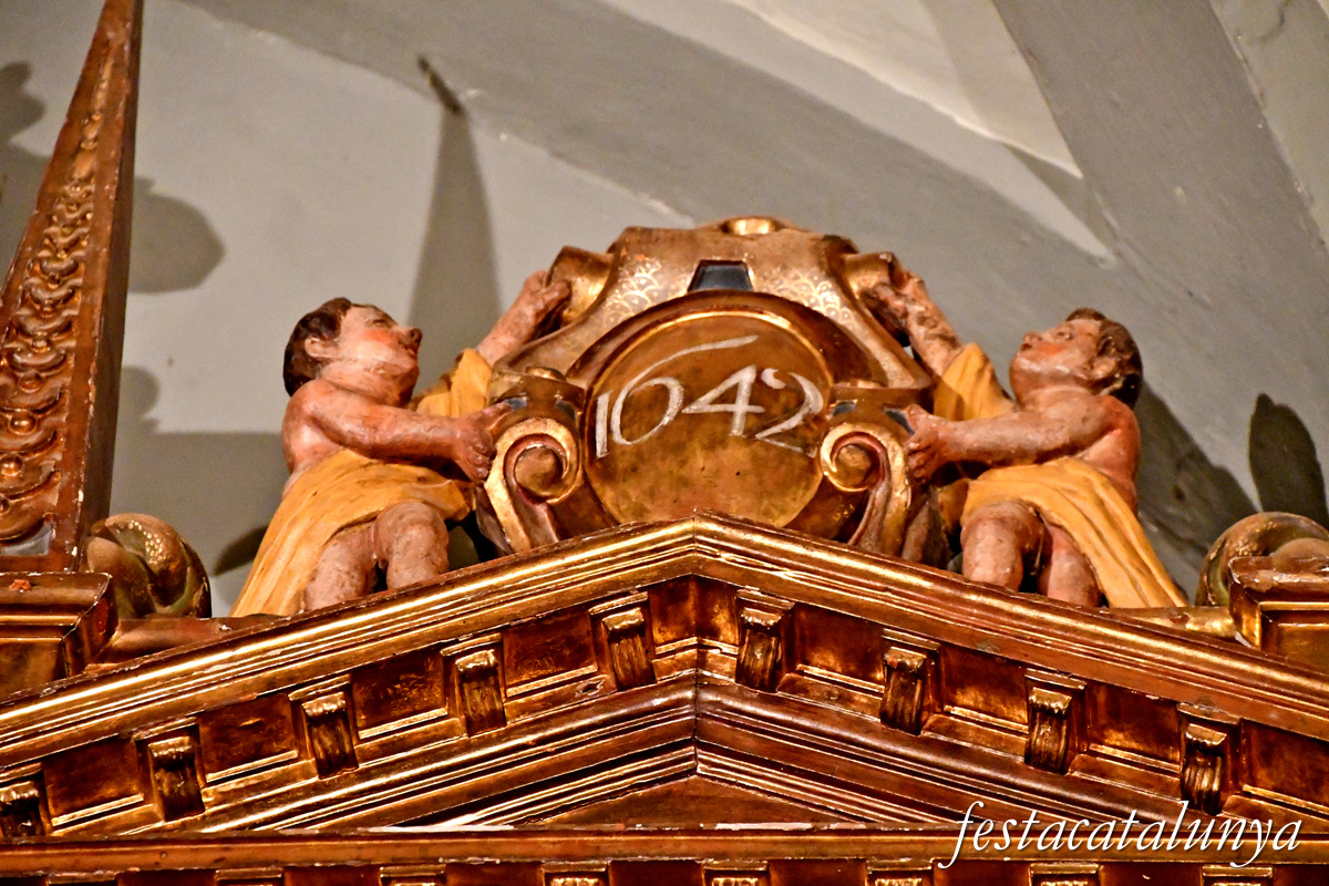 Calonge de Segarra - Retaule major barroc de Sant Pere a Sant Pere de l'Arç 