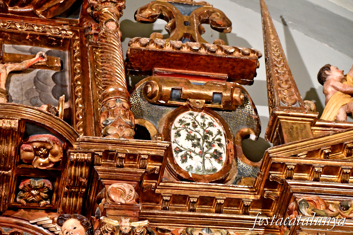 Calonge de Segarra - Retaule major barroc de Sant Pere a Sant Pere de l'Arç 