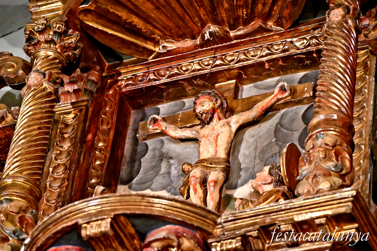 Calonge de Segarra - Retaule major barroc de Sant Pere a Sant Pere de l'Arç 
