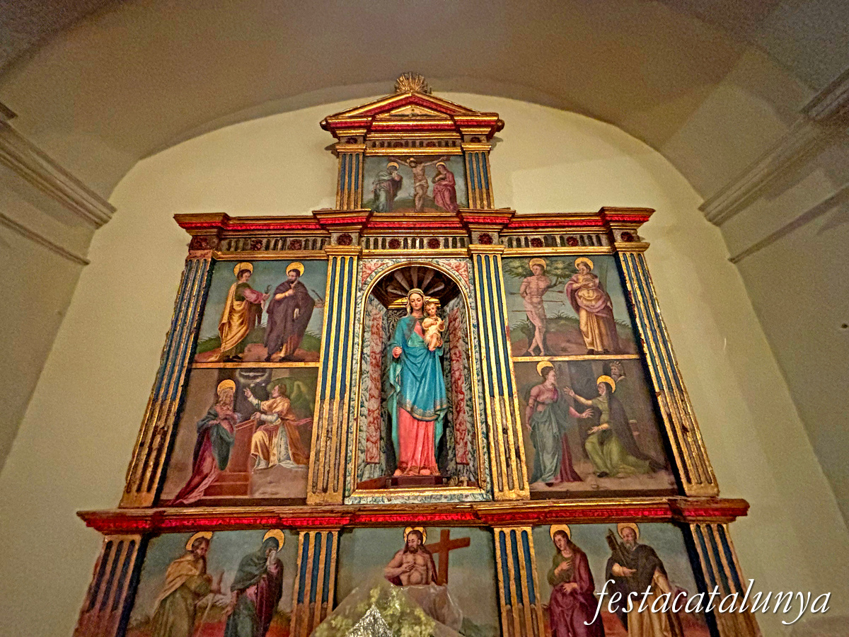 Calonge de Segarra - Retaule renaixentista del Roser a Sant Pere de l'Arç 