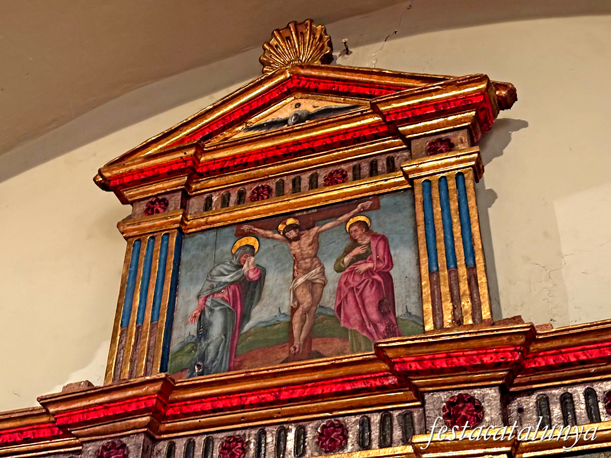 Calonge de Segarra - Retaule renaixentista del Roser a Sant Pere de l'Arç 