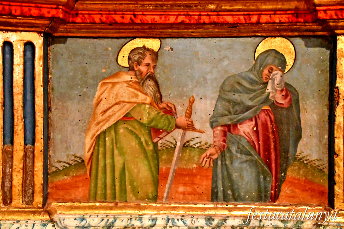 Calonge de Segarra - Retaule renaixentista del Roser a Sant Pere de l'Arç 