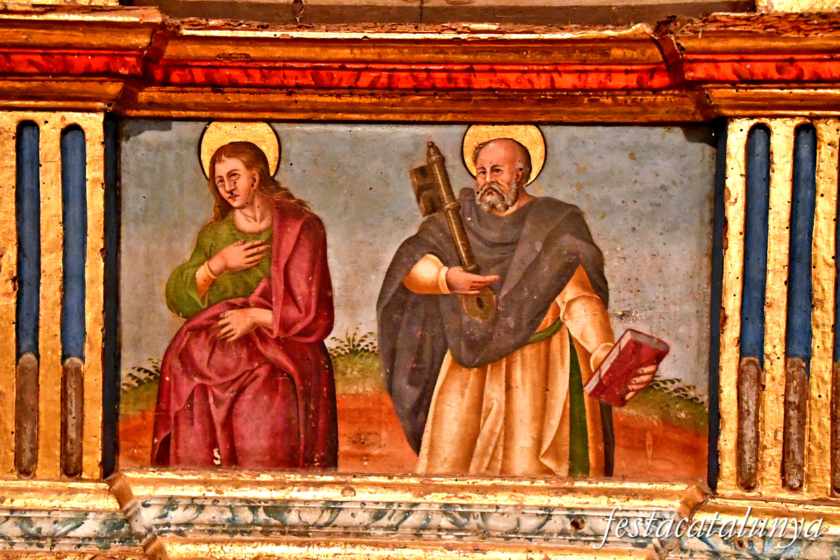 Calonge de Segarra - Retaule renaixentista del Roser a Sant Pere de l'Arç