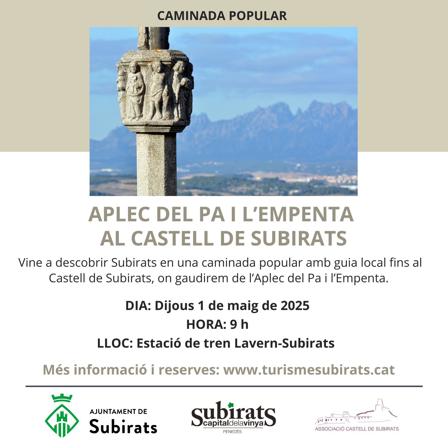 Caminada popular Aplec del Pa i l'Empenta al Castell de Subirats