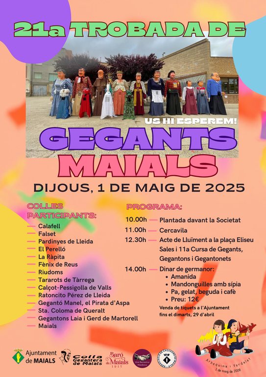 Trobada de Gegants a Maials