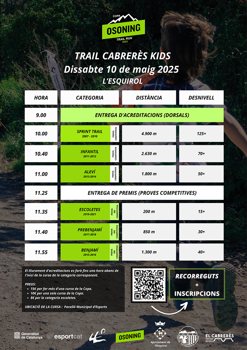 Trail Cabrerès Kids a l'Esquirol