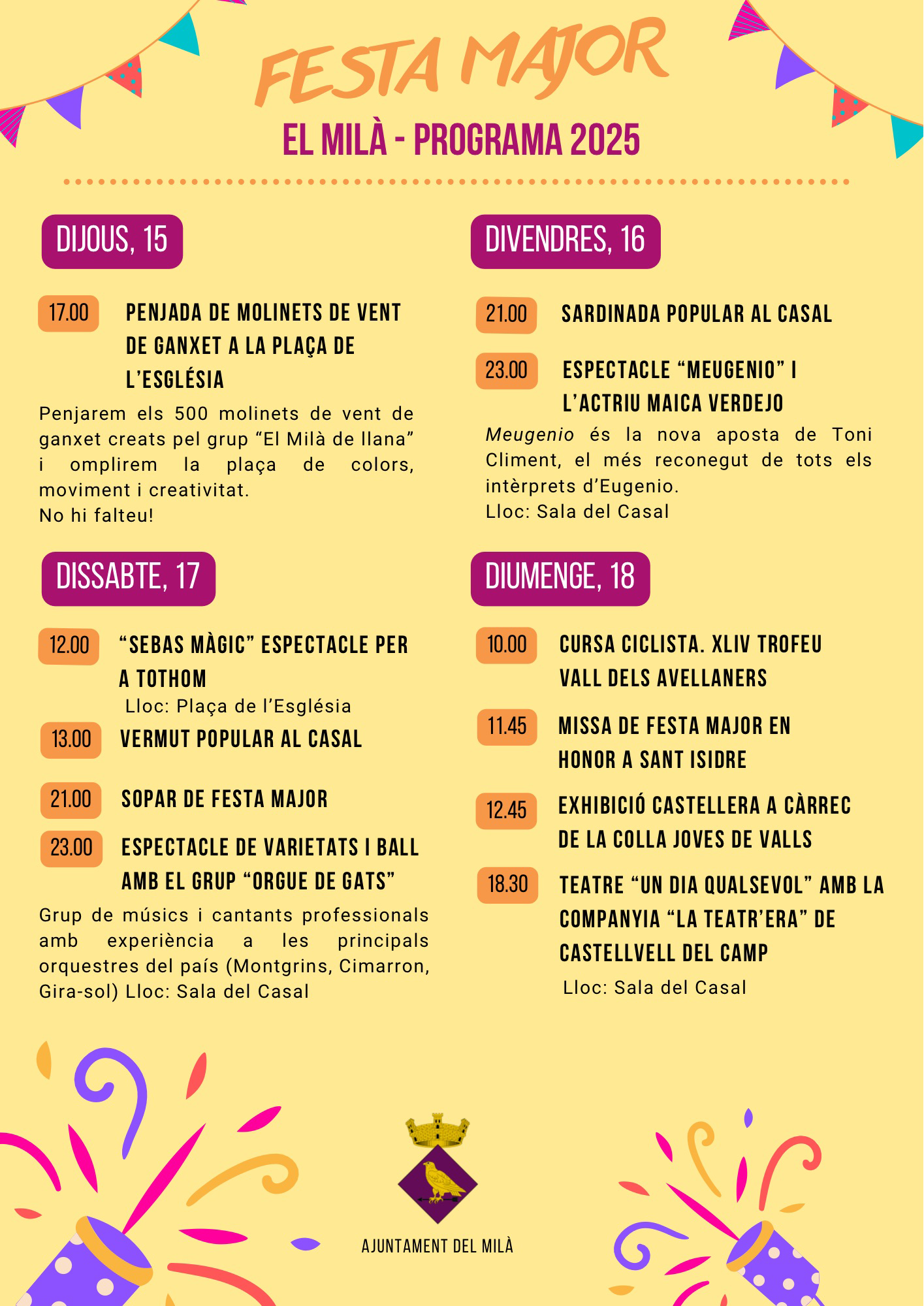 Festa Major de Sant Isidre del Milà