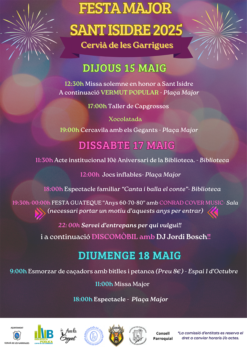 Festa Major de Sant Isidre a Cervià de les Garrigues