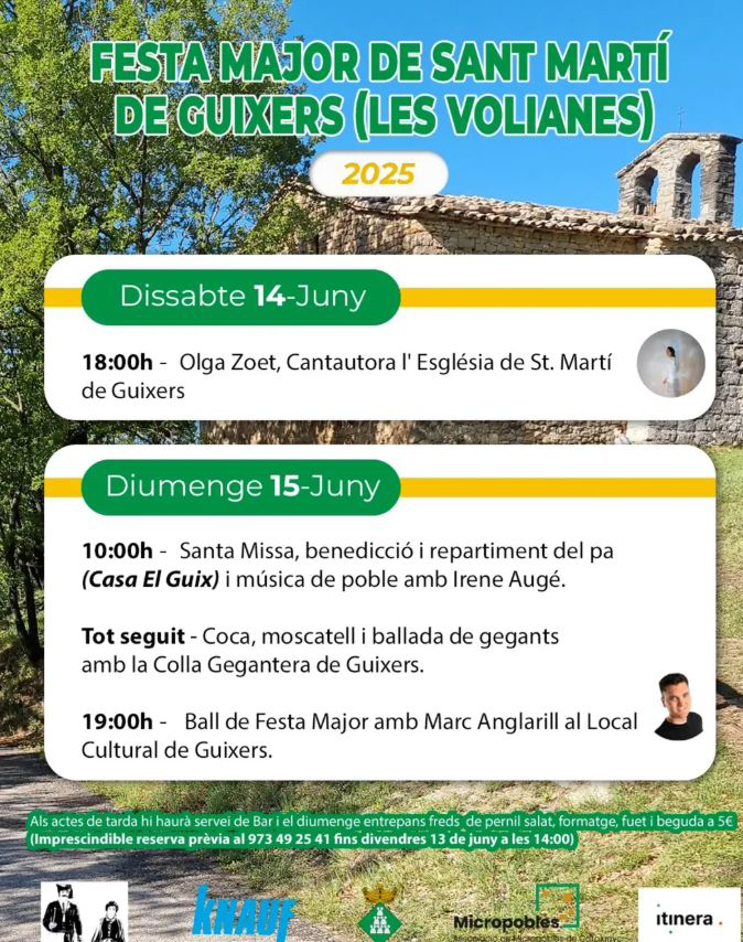 Festa Major de Sant Martí de Guixers (Les Volianes)