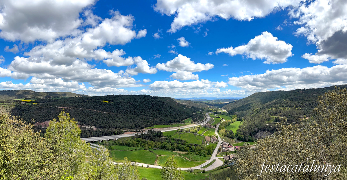 Aguilar de Segarra - Vistes panoràmiques des del castell de Castellar