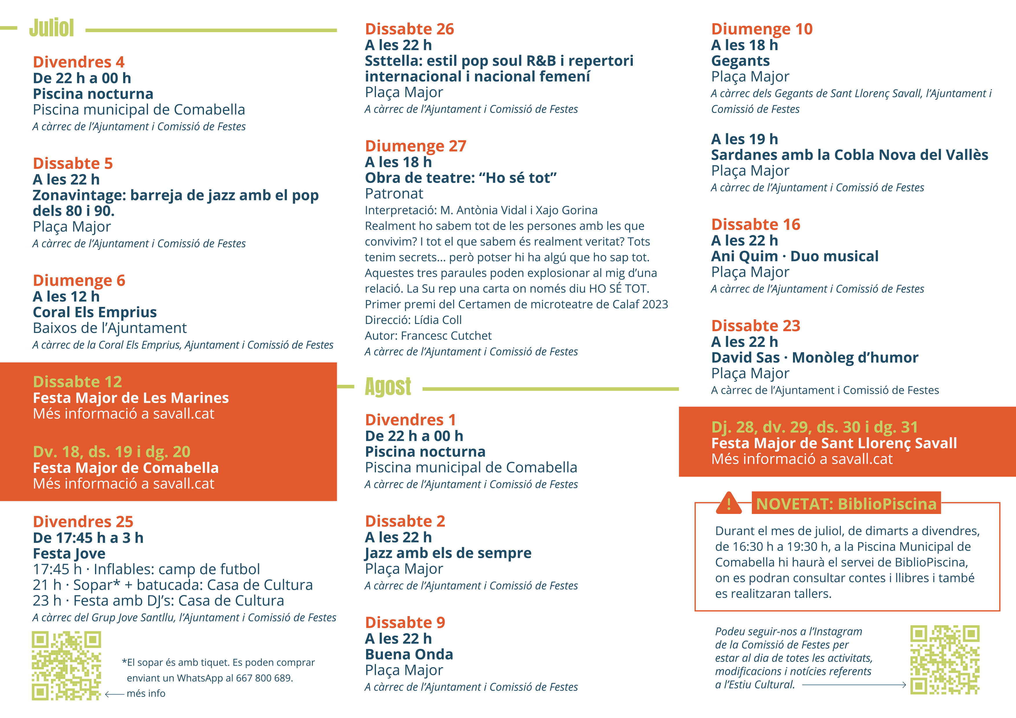 Estiu Cultural a Sant Llorenç Savall