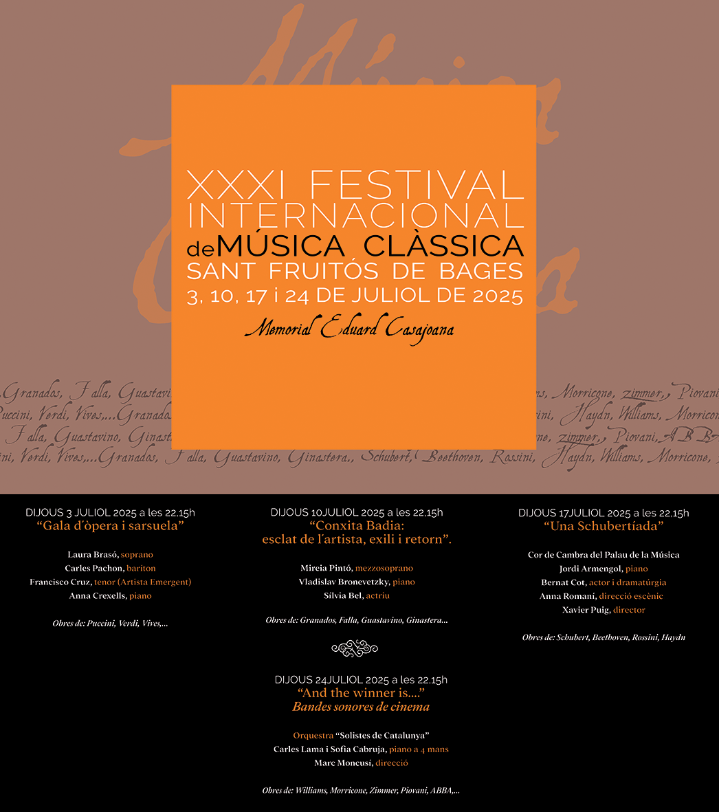 Festival Internacional de Música Clàssica a Sant Fruitós de Bages