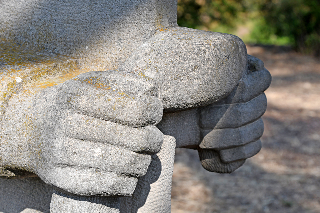 Escultura Toscadeiro de Josep Sobrado Balboa a Monistrol de Calders