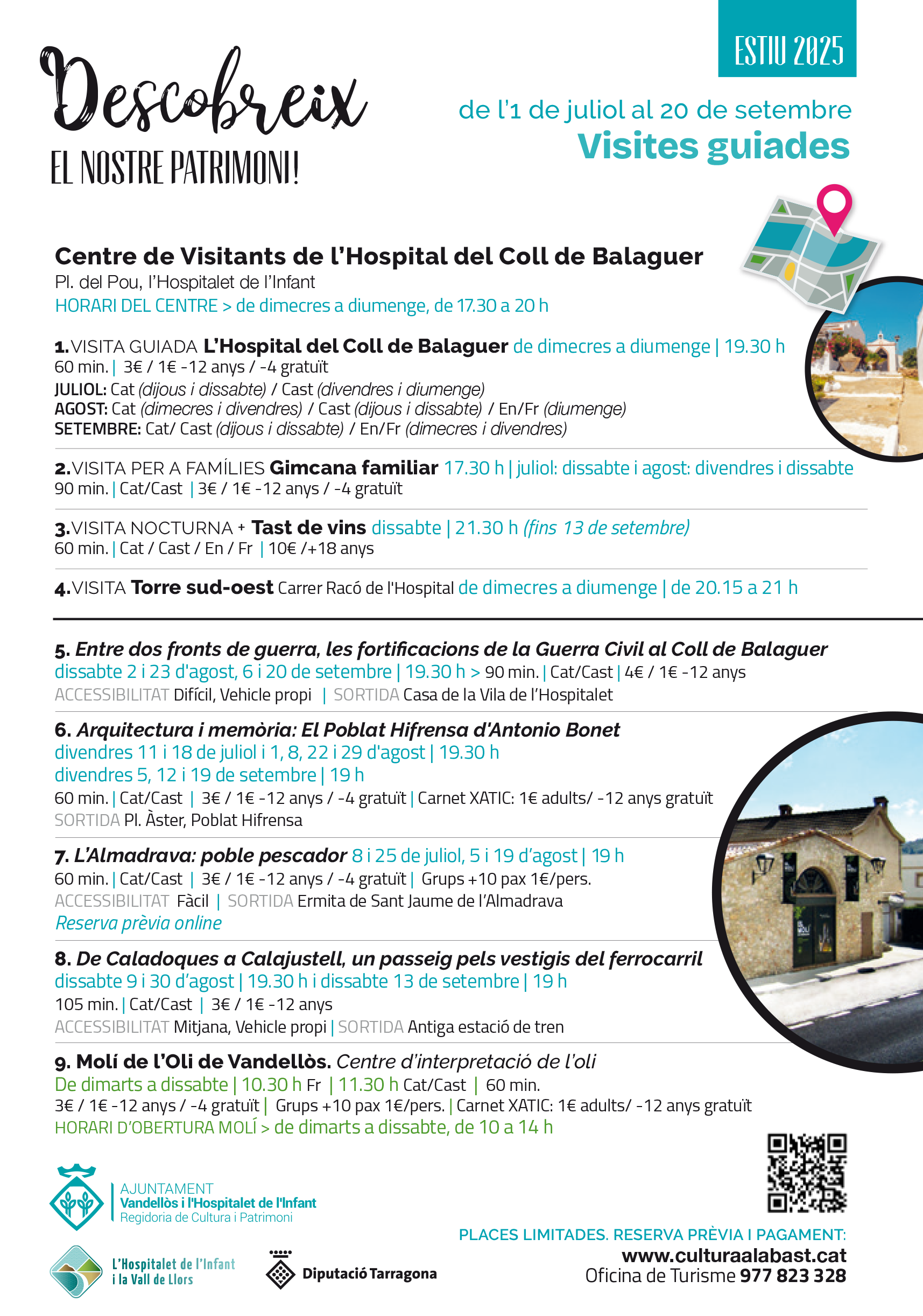 Vandellòs i l’Hospitalet de l’Infant torna oferir aquest estiu visites guiades al patrimoni