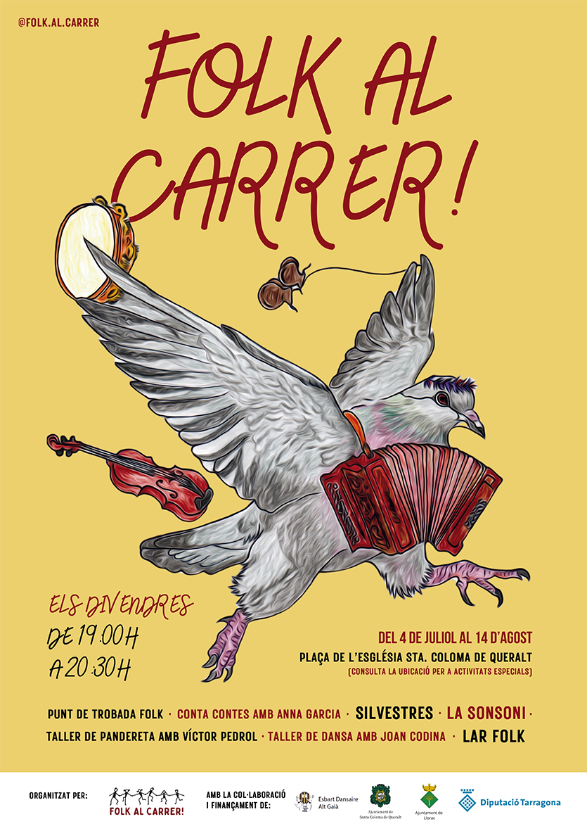 Folk al carrer a Santa Coloma de Queralt