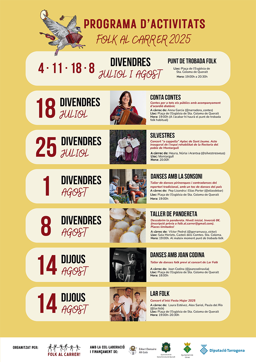 Folk al carrer a Santa Coloma de Queralt