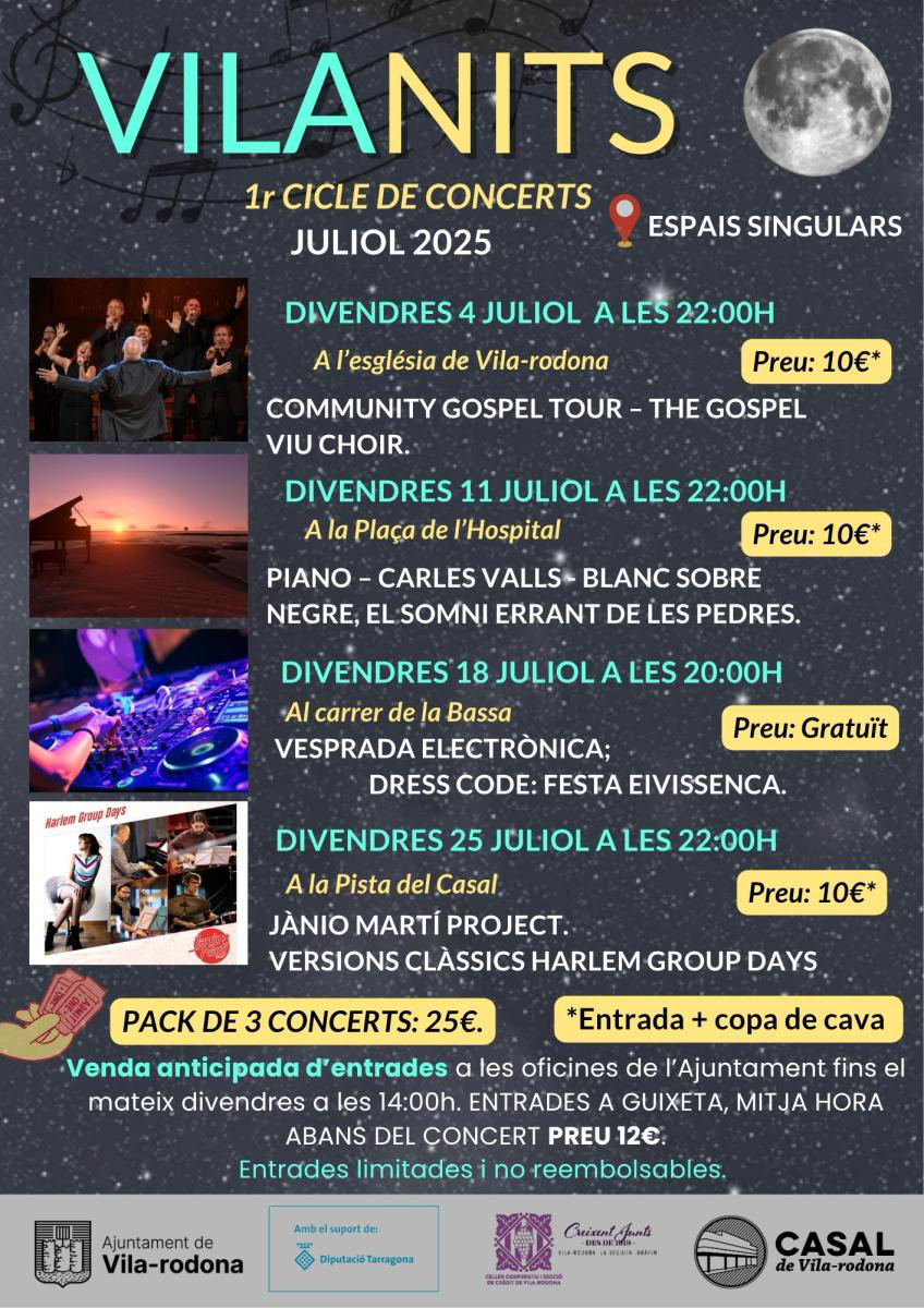 VILANITS, Cicle de Concerts a Vila-rodona