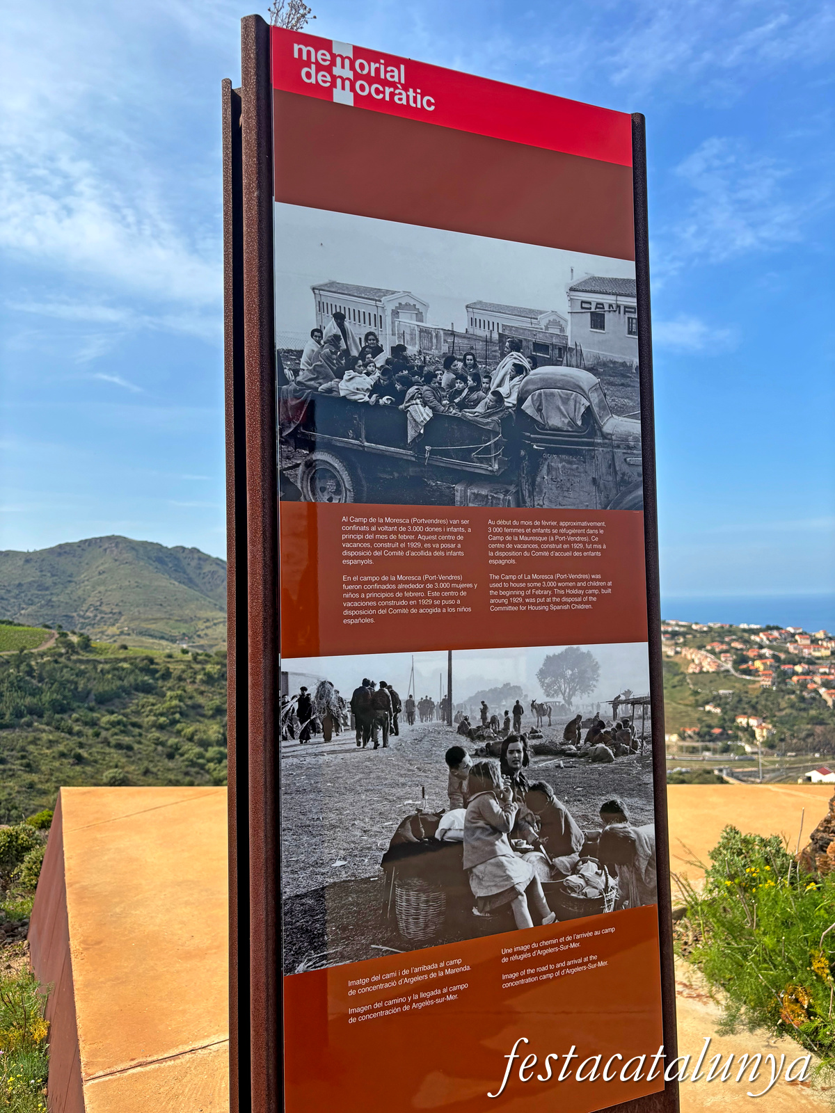 Portbou - Memorial de l'Exili republicà al coll dels Belitres 