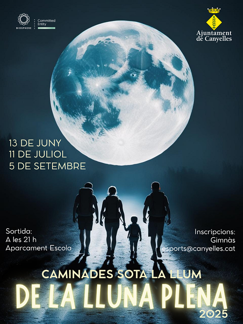 Caminades sota la llum de la lluna plena a Canyelles