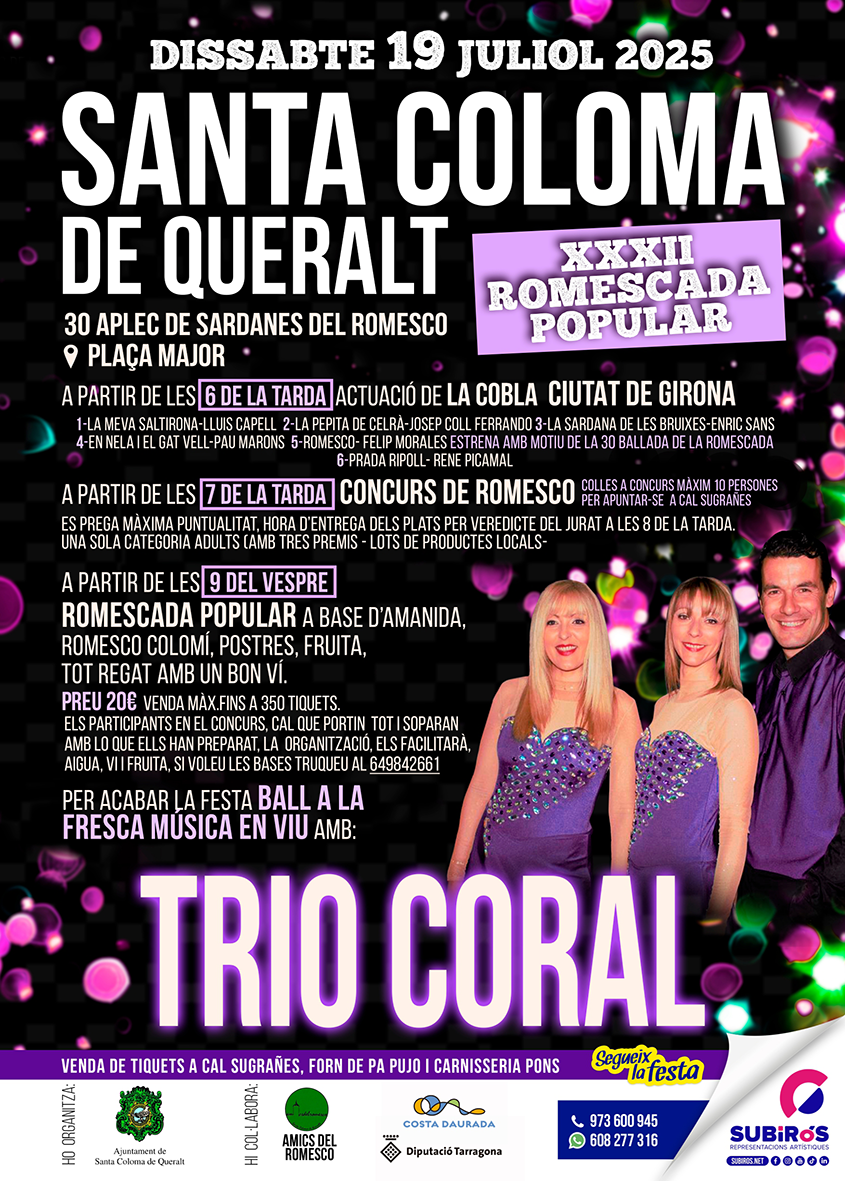 Aplec de Sardanes del Romesco a Santa Coloma de Queralt