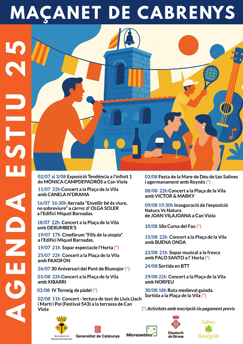 Agenda d'estiu a Maçanet de Cabrenys