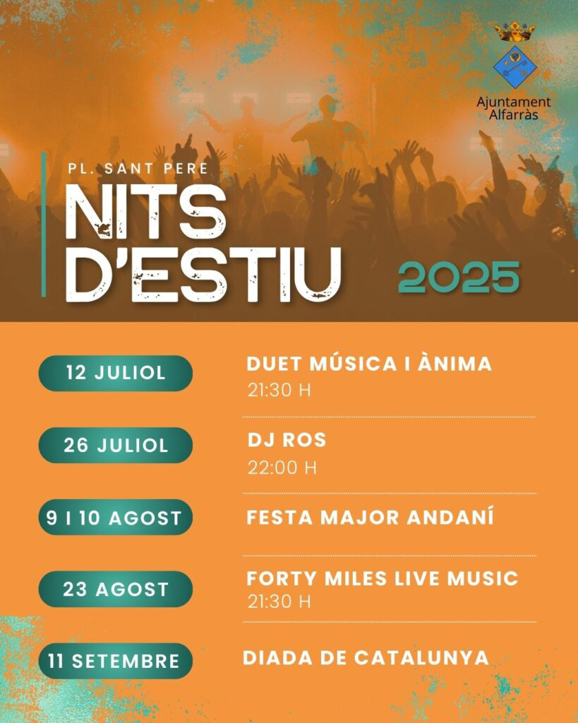 Torna l’estiu i tornen les Nits a la Fresca d'Alfarràs