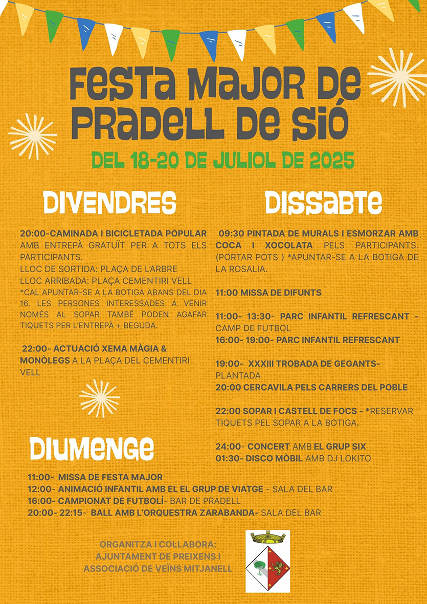 Festa Major de Pradell de Sió