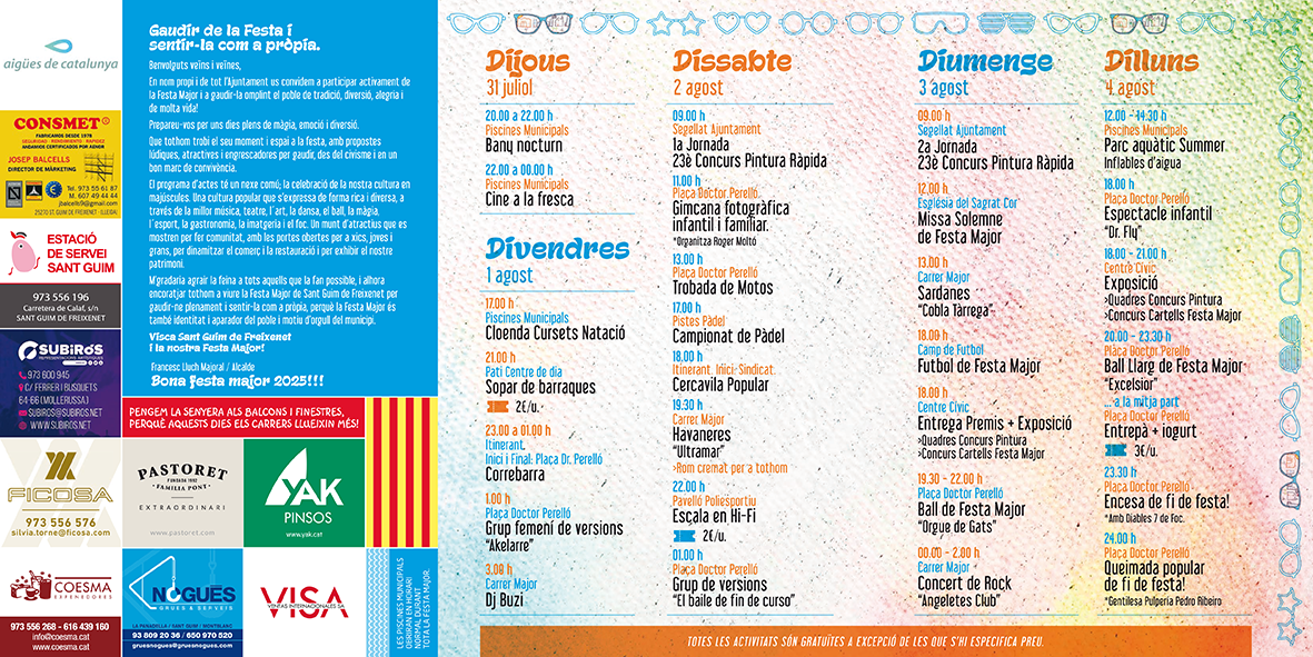 Festa Major a Sant Guim de Freixenet