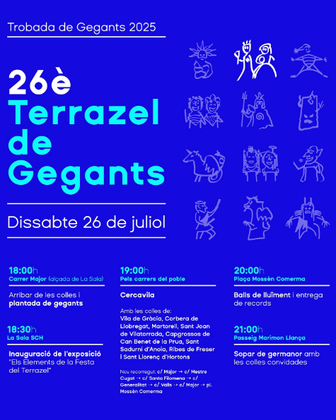 Terrazel de Gegants a Sant Llorenç d'Hortons