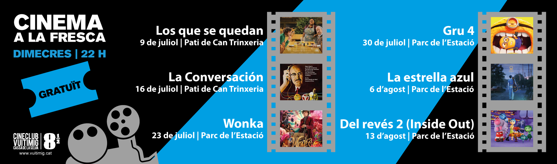 Cinema a la Fresca a Cassà de la Selva