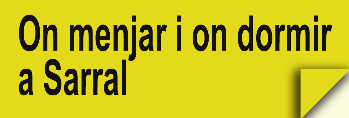 Sarral - On menjar i on dormir