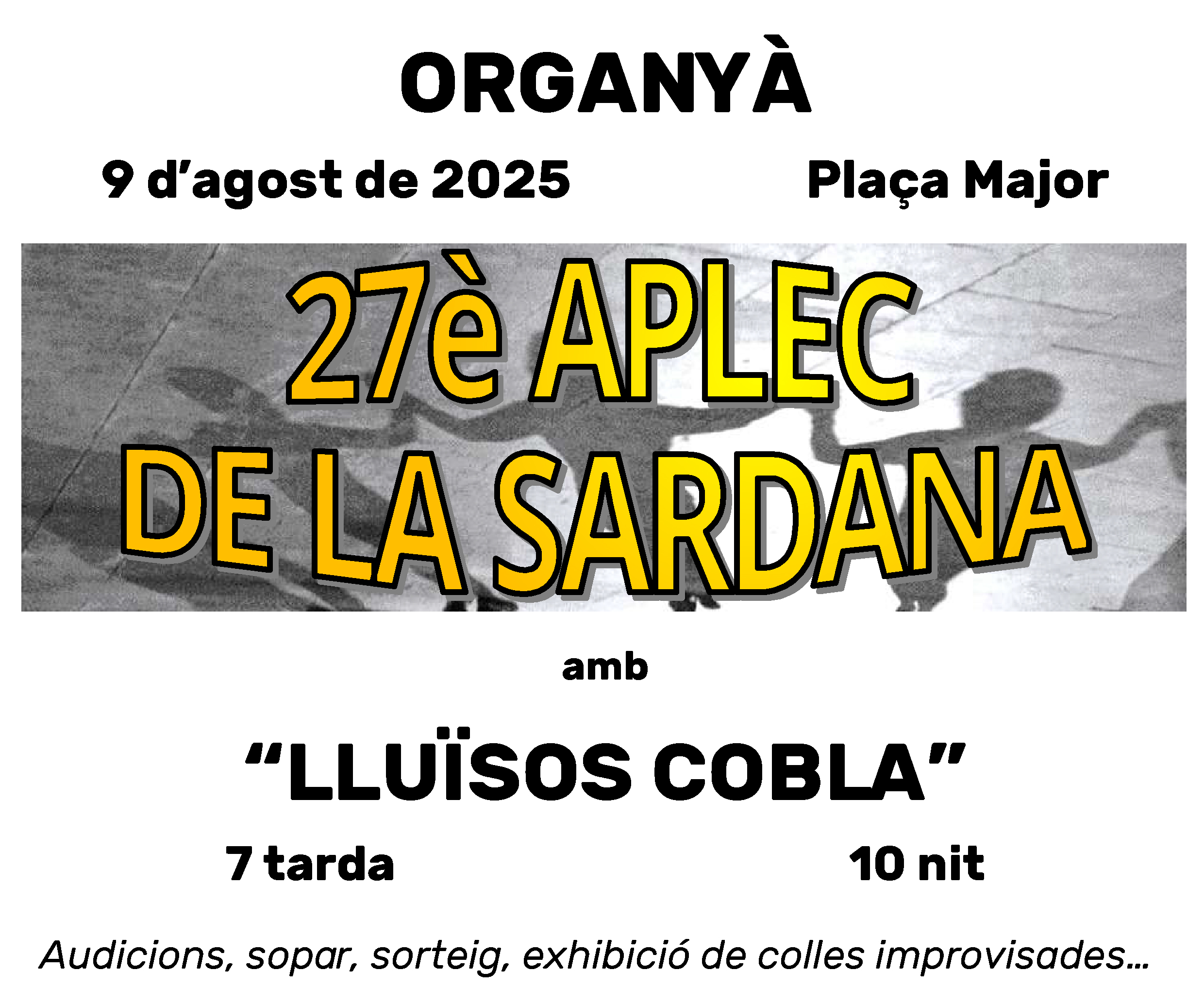 Activitats d'agost a Organyà