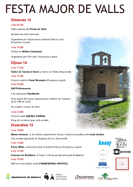 Festa Major de Valls a Guixers