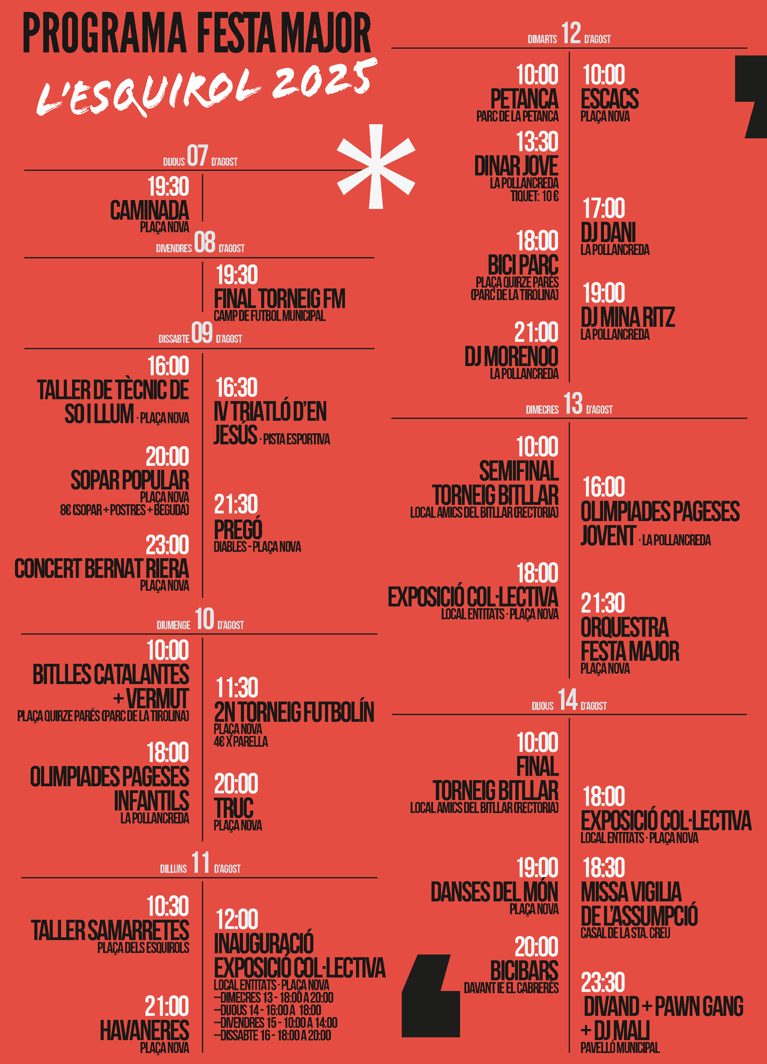 Festa Major de l'Esquirol i Cantonigròs