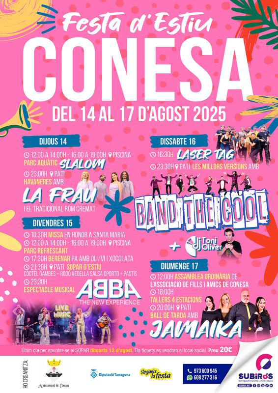 Festa d'estiu a Conesa