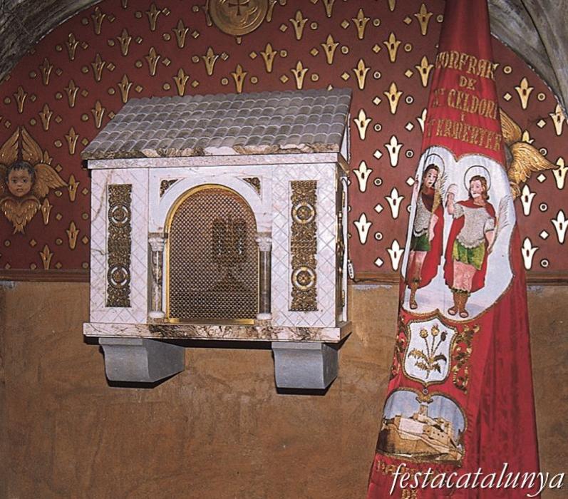 Cardona - Església parroquial de Sant Miquel, relíquies de Sant Celdoni i Sant Ermenter