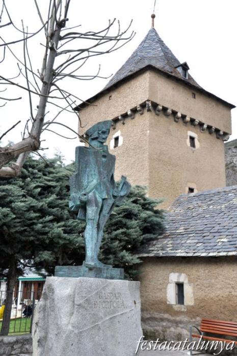 Arties - Estàtua de Gaspar de Portolà