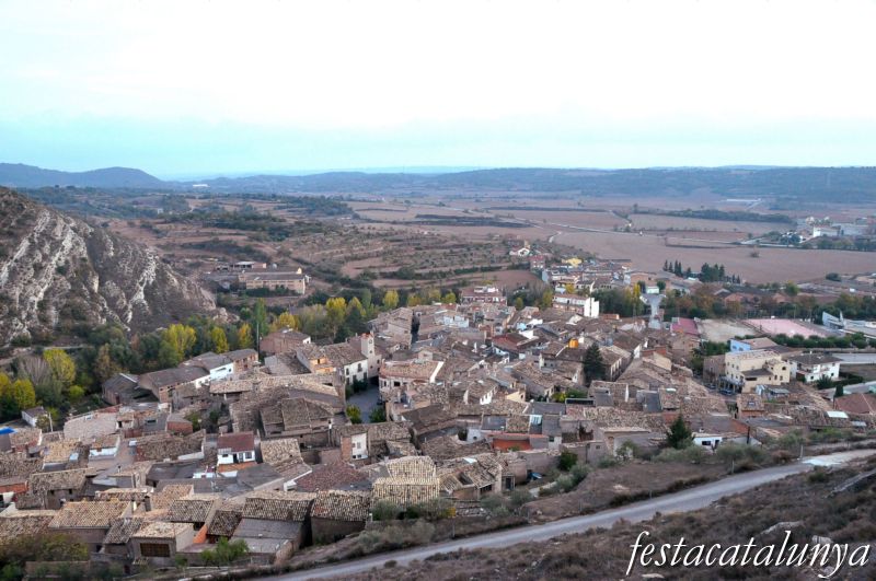 Vistes panoràmiques des del castell de Sanaüja