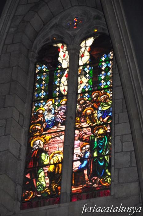 Solsona - Catedral (Vitralls i rosetó)