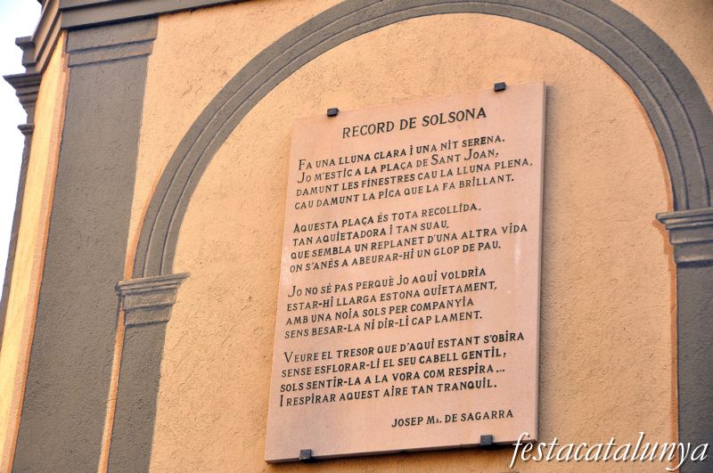 Solsona - Plaça de Sant Joan (Capella de Sant Joan i Font Major)