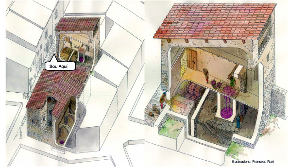 Solsona - Restes d’una casa artesana del segle XIV