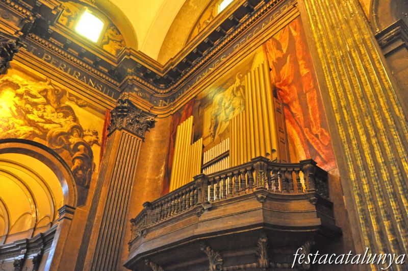 Vic - Pintures d’en Sert a la Catedral (Desesperació d’Adam, orgue al creuer)