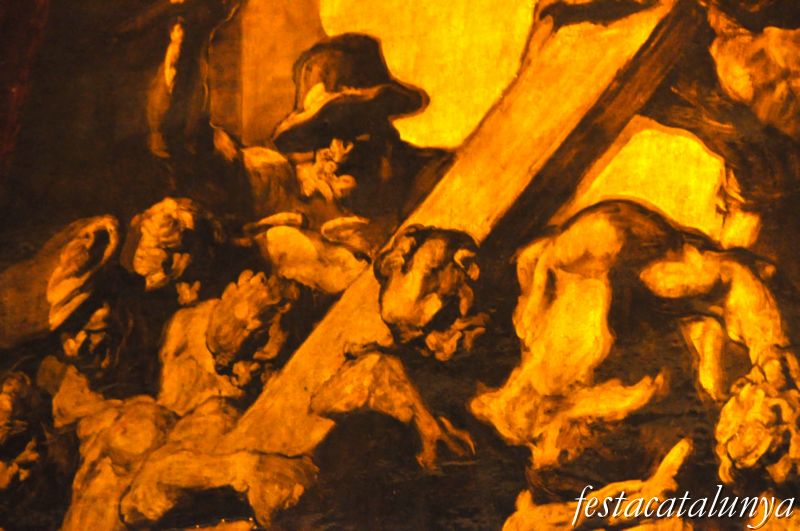 Vic - Pintures d’en Sert a la Catedral (Jesús camí del Calvari a la façana interior)